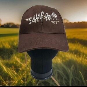 Swamp People Truckers Cap Hat Brown Embroidered History Channel Adjustable